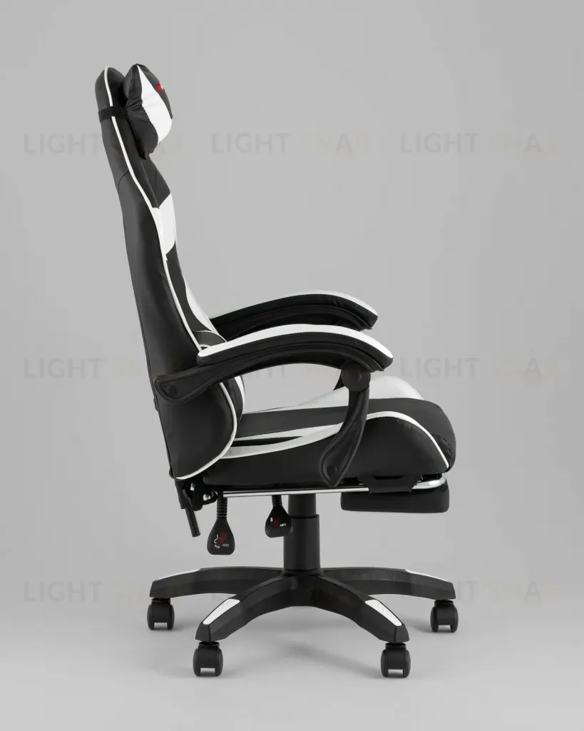 Кресло спортивное TopChairs MG-7019 черно-белый УТ000042692
