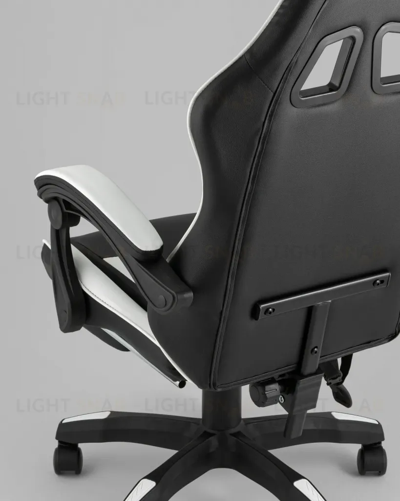 Кресло спортивное TopChairs MG-7019 черно-белый УТ000042692