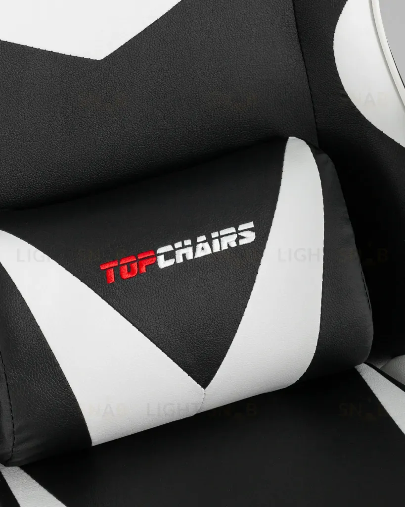 Кресло спортивное TopChairs MG-7019 черно-белый УТ000042692