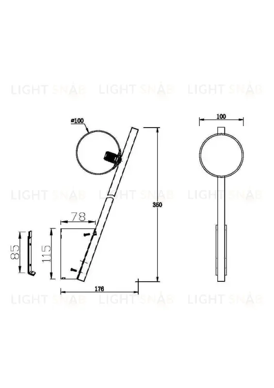 Бра Maytoni MOD175WL-01B MOD175WL-01B