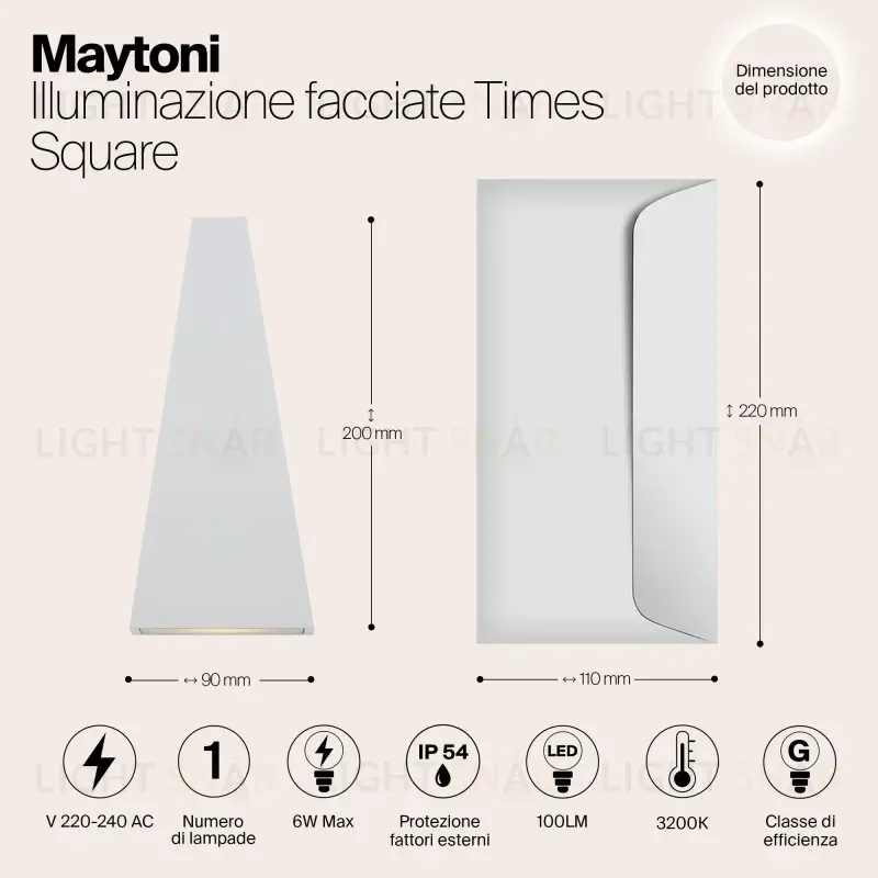 Светильник настенный Maytoni O580WL-L6W O580WL-L6W