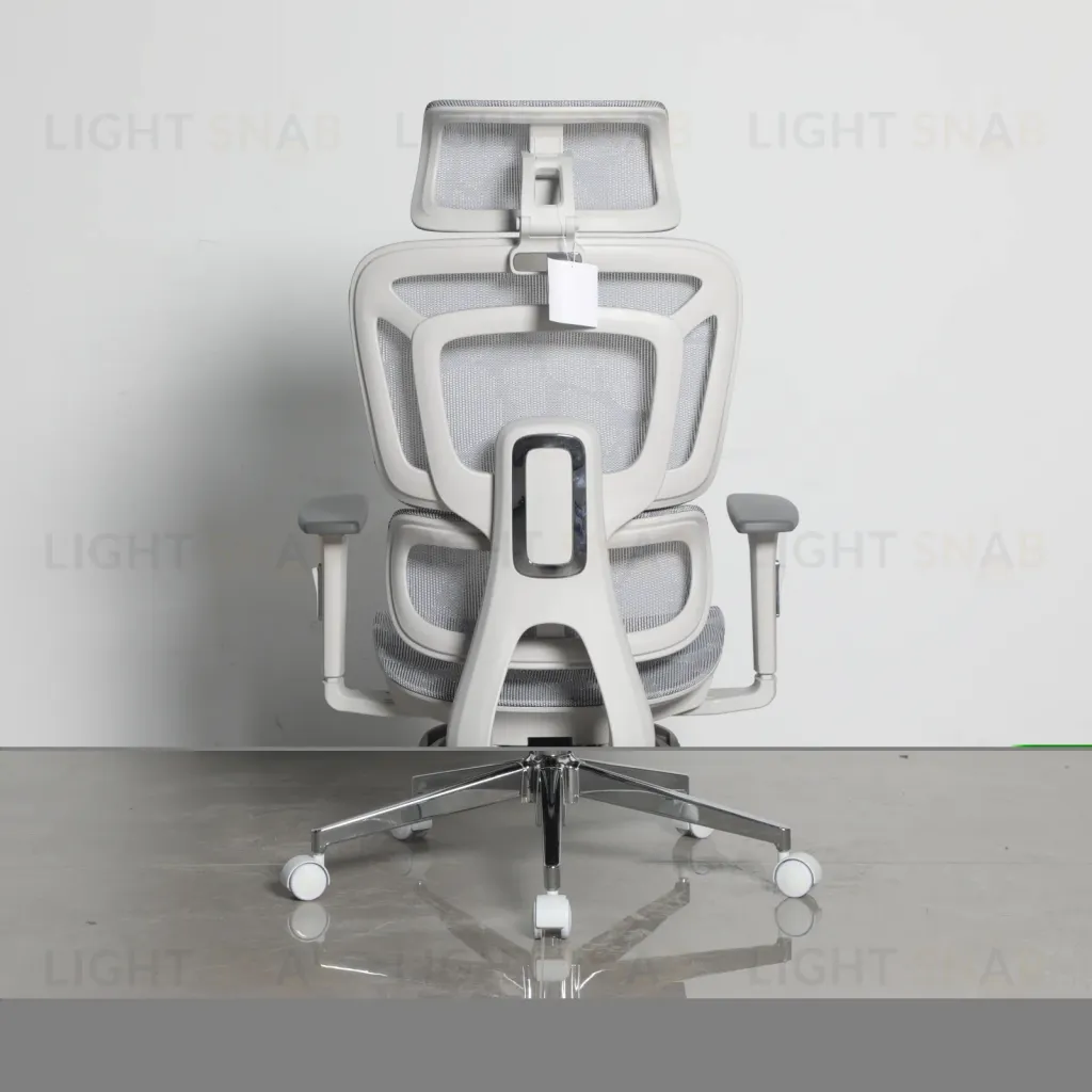 Кресло офисное TopChairs Nimbus белая сетка белый пластик УТ000043095