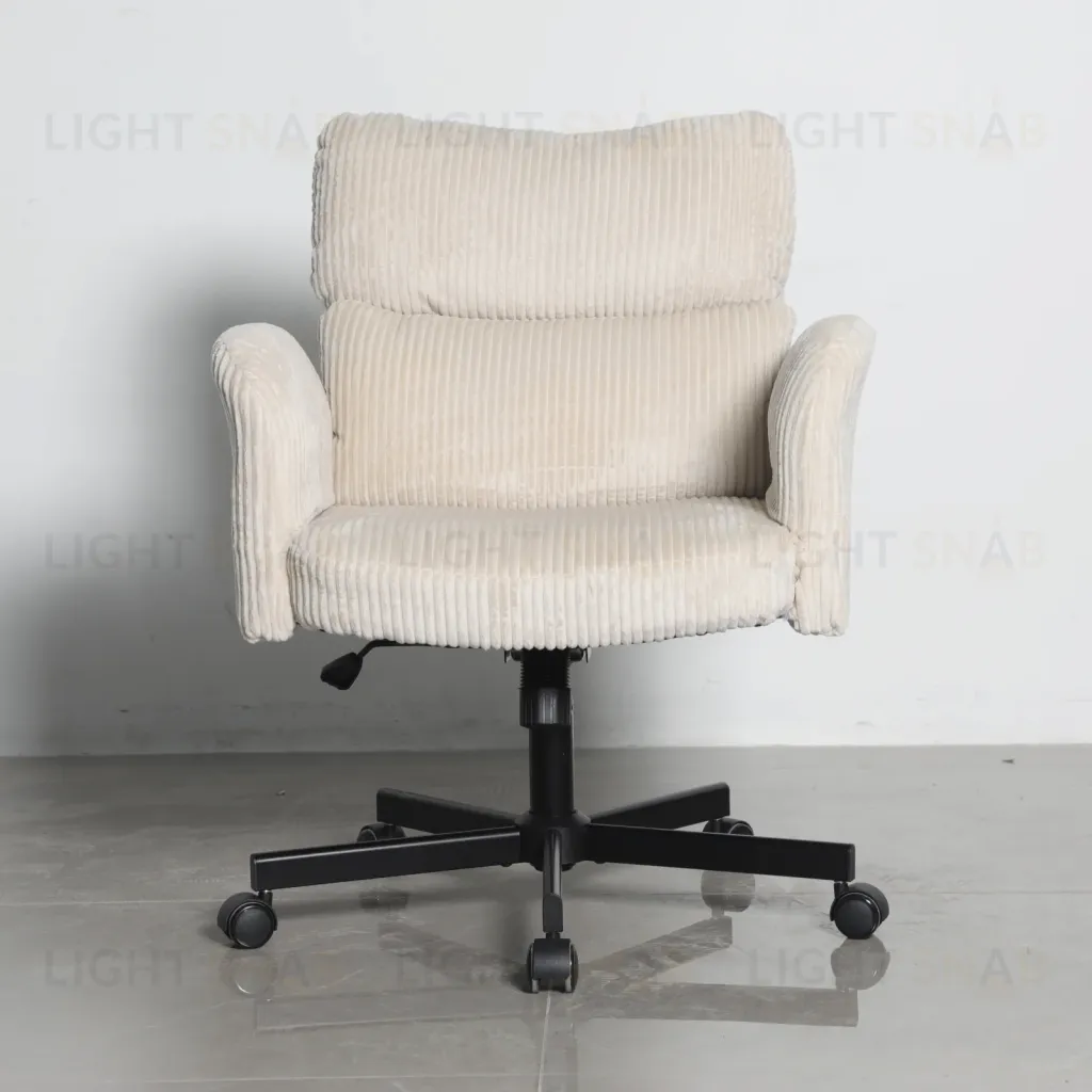 Кресло офисное TopChairs 6187 с откидными подлокотниками кремовый УТ000043098