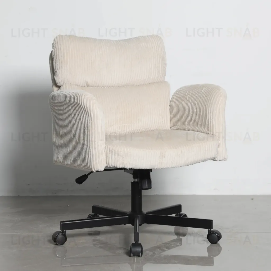 Кресло офисное TopChairs 6187 с откидными подлокотниками кремовый УТ000043098