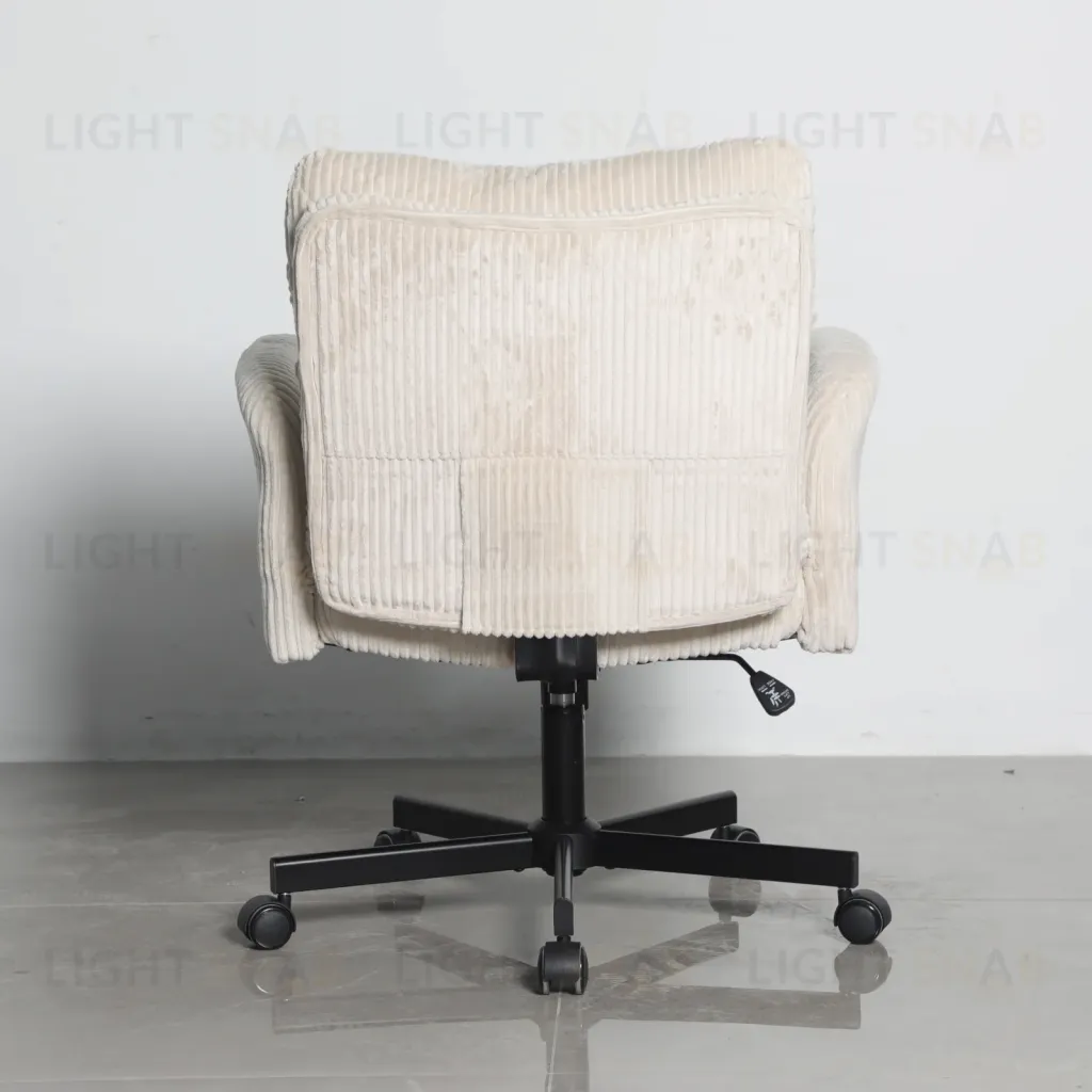 Кресло офисное TopChairs 6187 с откидными подлокотниками кремовый УТ000043098