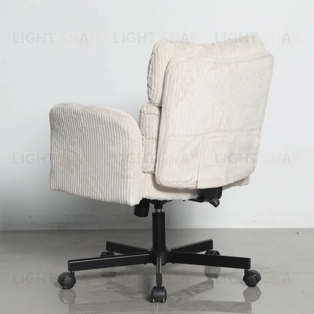 Кресло офисное TopChairs 6187 с откидными подлокотниками кремовый УТ000043098