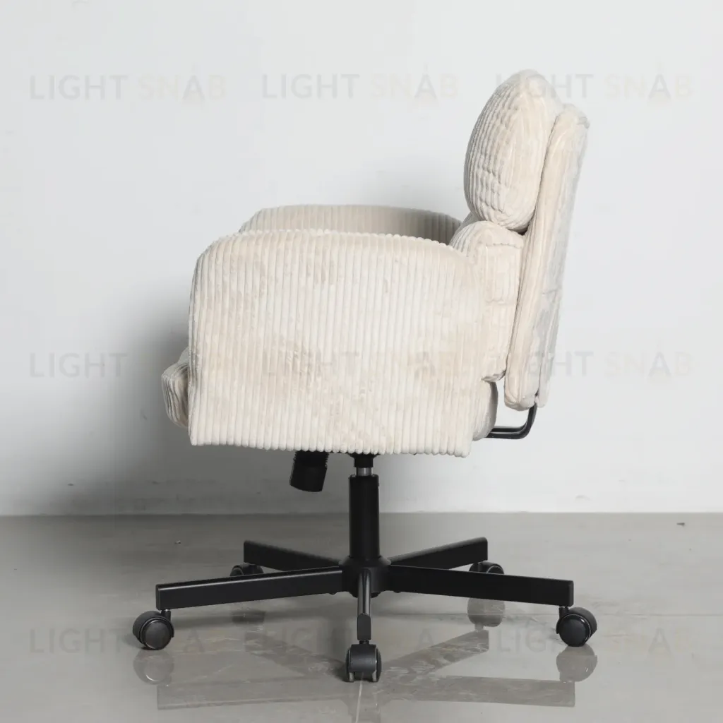 Кресло офисное TopChairs 6187 с откидными подлокотниками кремовый УТ000043098