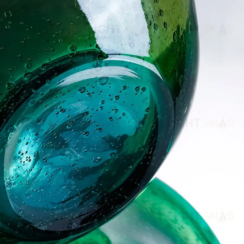 Ваза Cloyd FLUID Vase / выс. 13 см - зелен. стекло (арт.50038)  50038