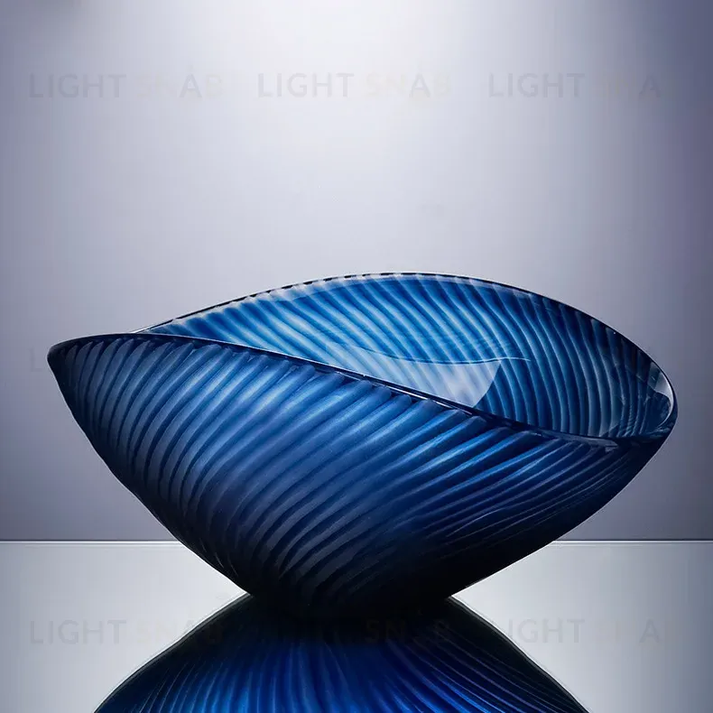  Ваза Cloyd MUSSEL Vase / выс. 12 см - синее стекло (арт.50034)  50034