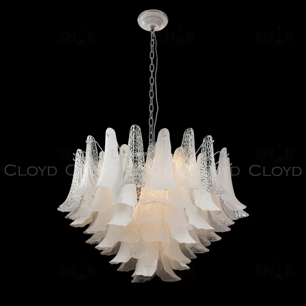  Люстра Cloyd WASABI C16 / Ø84 см - керамика - хром (арт.11450)  11450