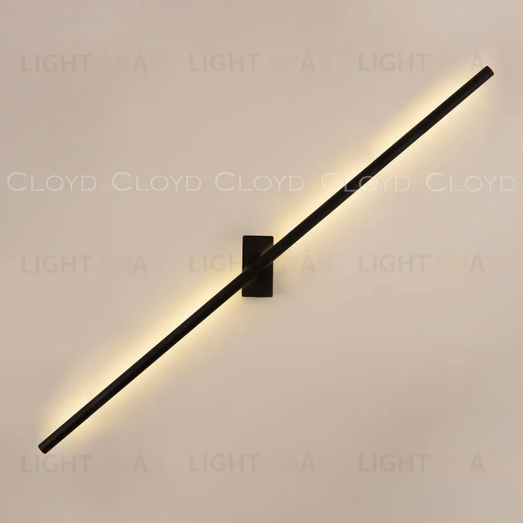  Бра Cloyd LINEAS-B W1 / выс. 100 см- 3000K - черный матовый (арт.20457)  20457