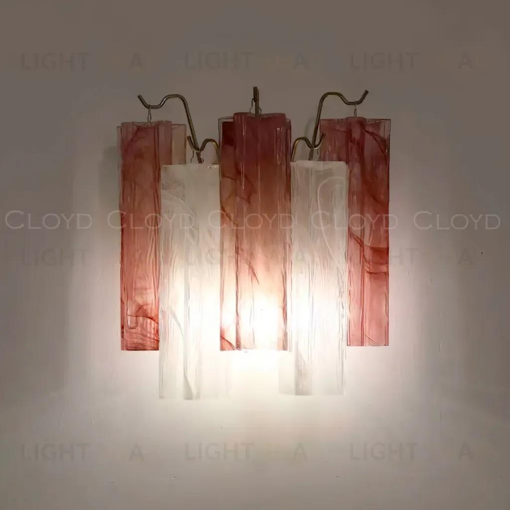  Бра Cloyd ANNO-E W1 / выс. 29 см - латунь - бел.-розов. стекло (арт.20085)  20085