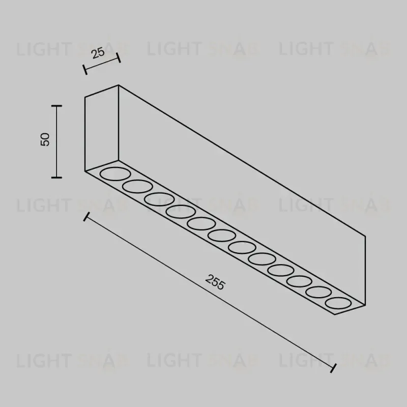 Линейный светильник Maytoni C066CL-20W3-6K-B 
