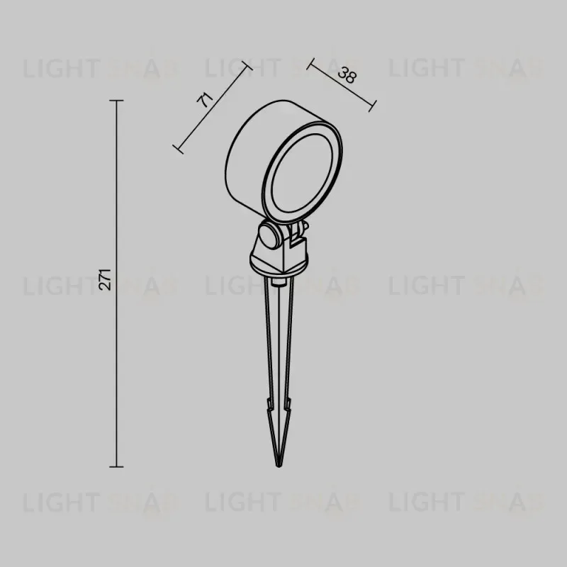 Грунтовый светильник Maytoni O495FL-L10B3K 