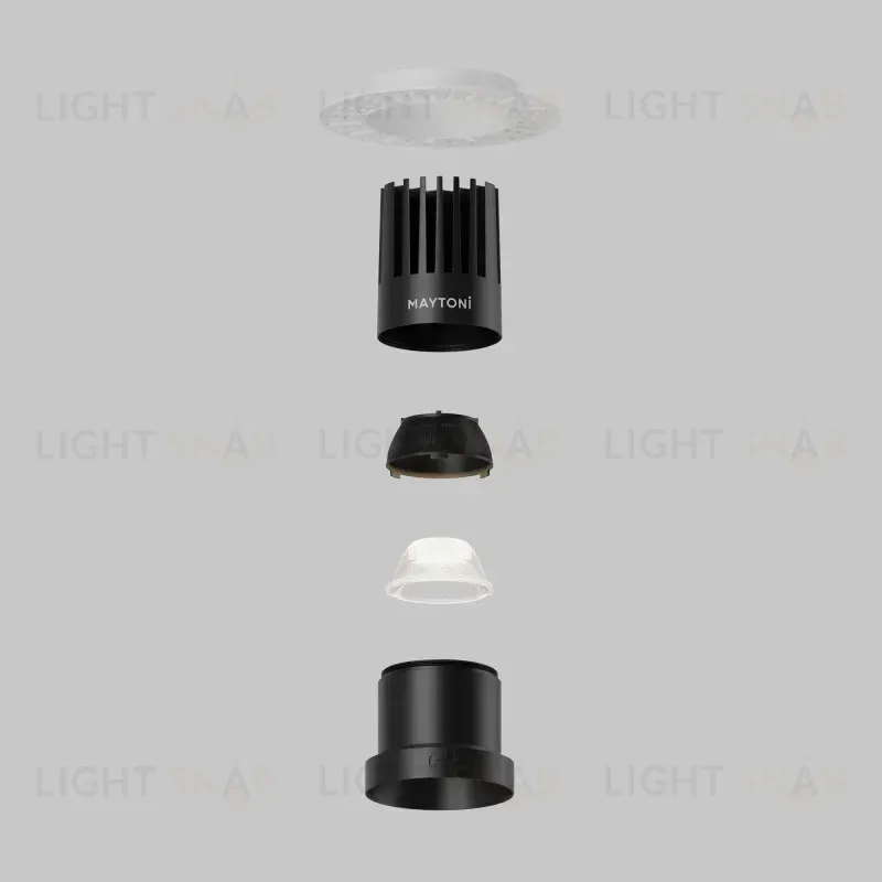 Встраиваемый светильник Maytoni DL122-15W-4K-TRS-B 