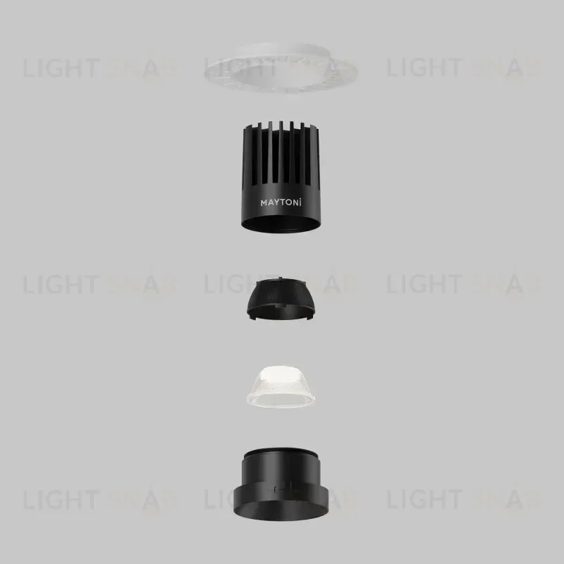Встраиваемый светильник Maytoni DL121-15W-4K-TRS-B 