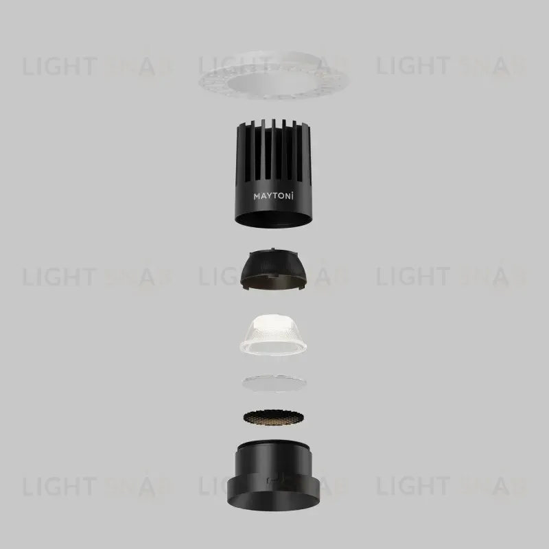 Встраиваемый светильник Maytoni DL121-15W-4K-TRS-B 