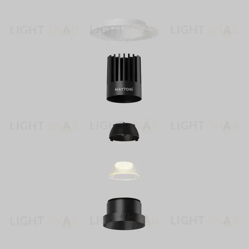 Встраиваемый светильник Maytoni DL121-15W-2.7K-TRS-B 