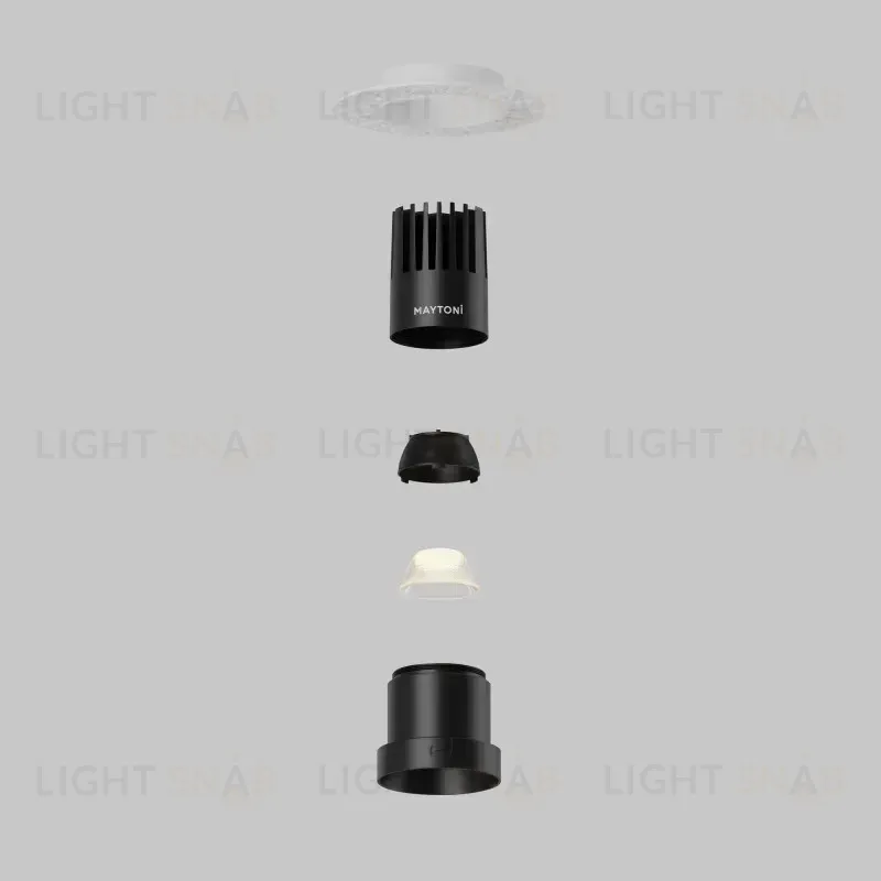 Встраиваемый светильник Maytoni DL120-10W-2.7K-TRS-B 