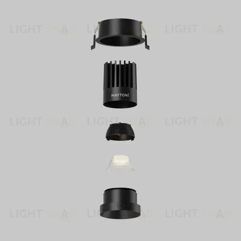 Встраиваемый светильник Maytoni DL117-15W-2.7K-B 