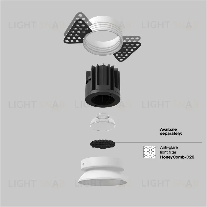 Встраиваемый светильник Maytoni DL058-7W3K-W 