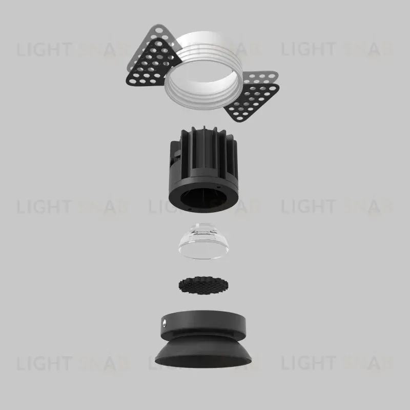 Встраиваемый светильник Maytoni DL058-7W2.7K-TRS-B 