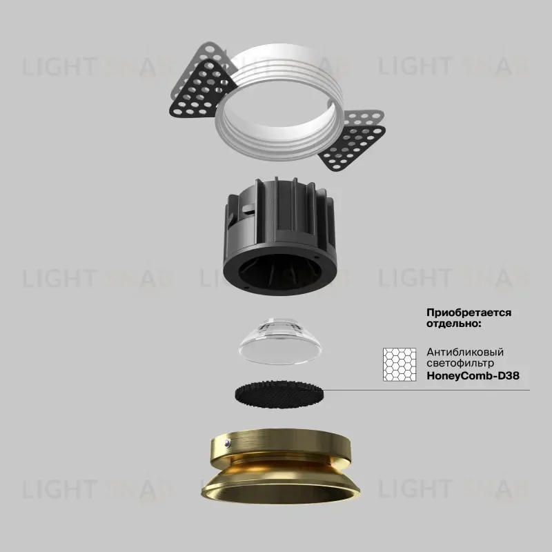 Встраиваемый светильник Maytoni DL058-12W4K-TRS-BS 
