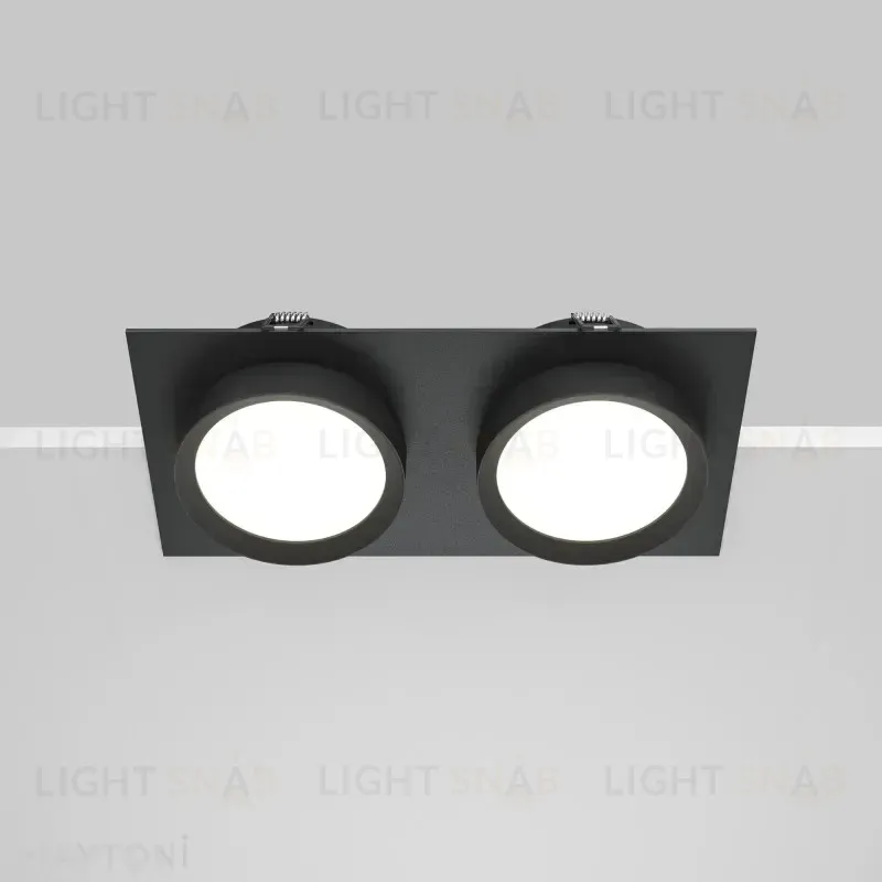 Встраиваемый светильник Maytoni DL086-02-GX53-SQ-B DL086-02-GX53-SQ-B