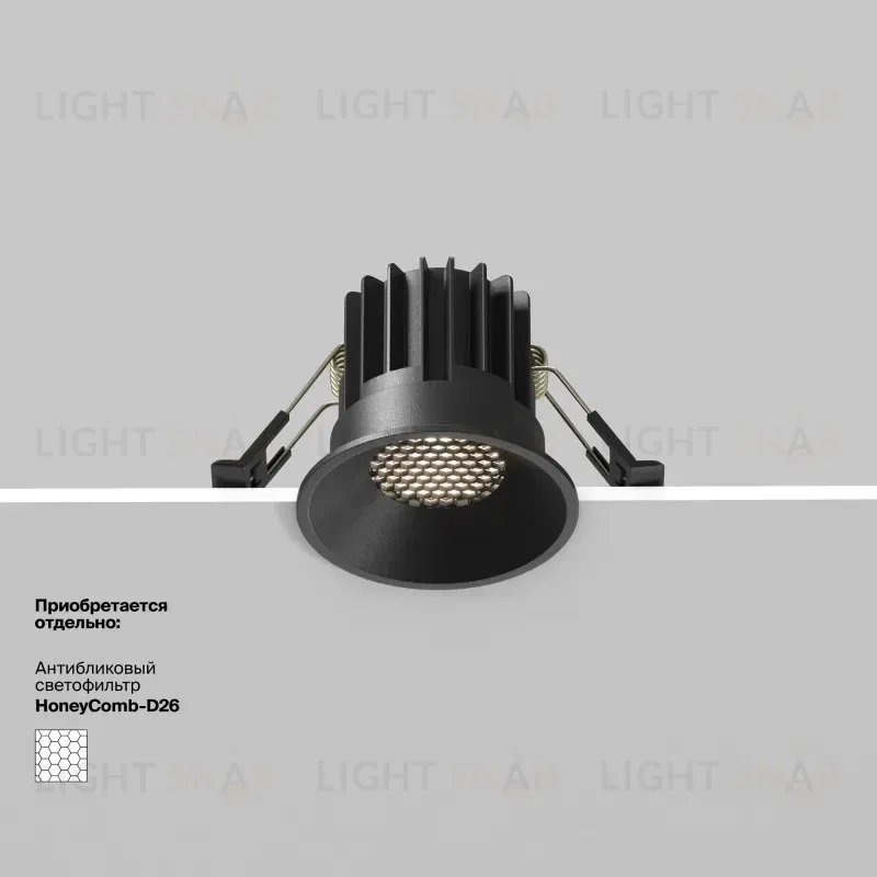Встраиваемый светильник Maytoni DL058-7W4K-B DL058-7W4K-B