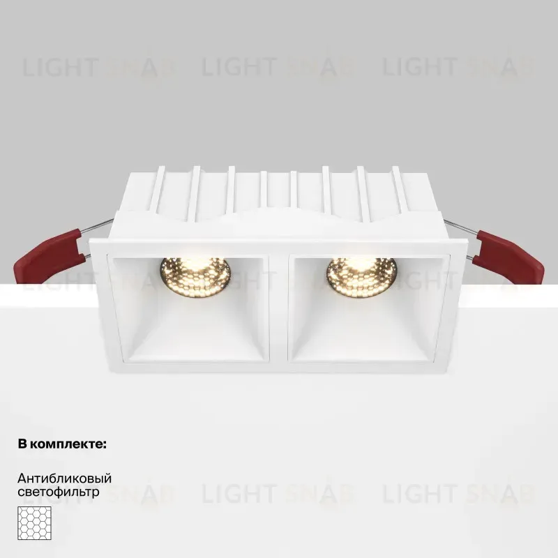 Встраиваемый светильник Maytoni DL043-02-10W3K-SQ-W DL043-02-10W3K-SQ-W
