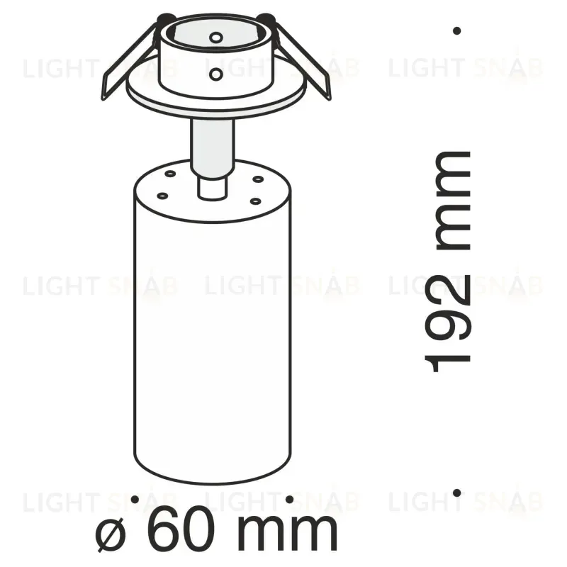Встраиваемый светильник Maytoni C018CL-01W C018CL-01W