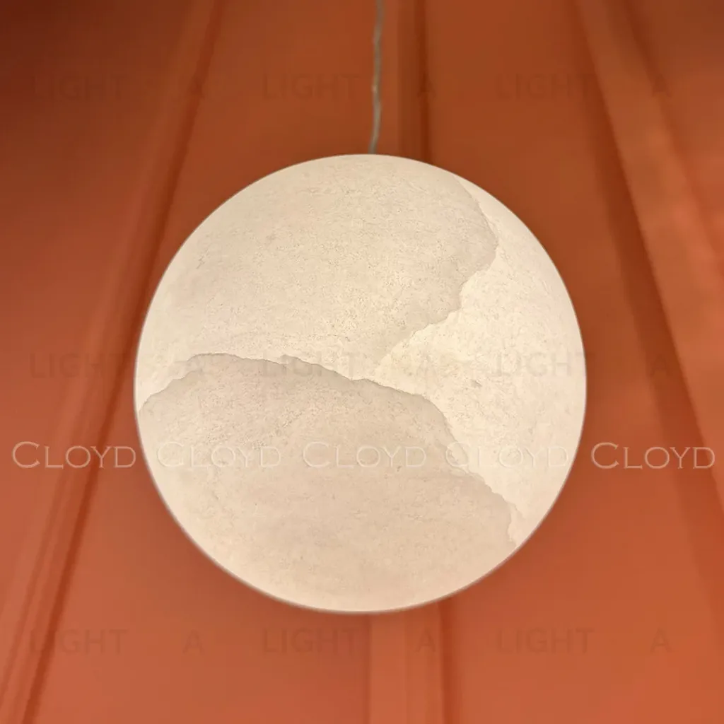  Подвесной светильник Cloyd ORIONIS P1 / выс. 12 см - алебастр - латунь (арт.12364)  12364