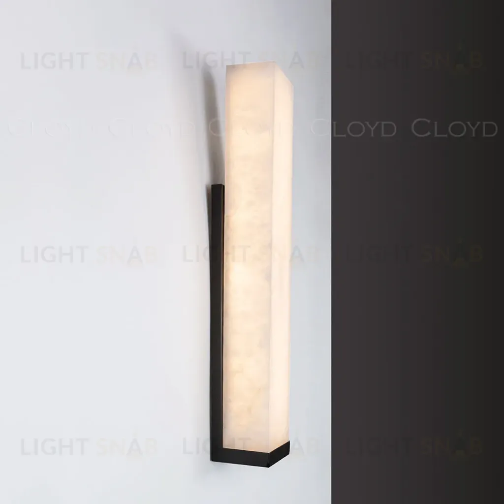  Бра Cloyd ISOKRAT-C W1 / выс. 50 см - алебастр - черный (арт.20806)  20806