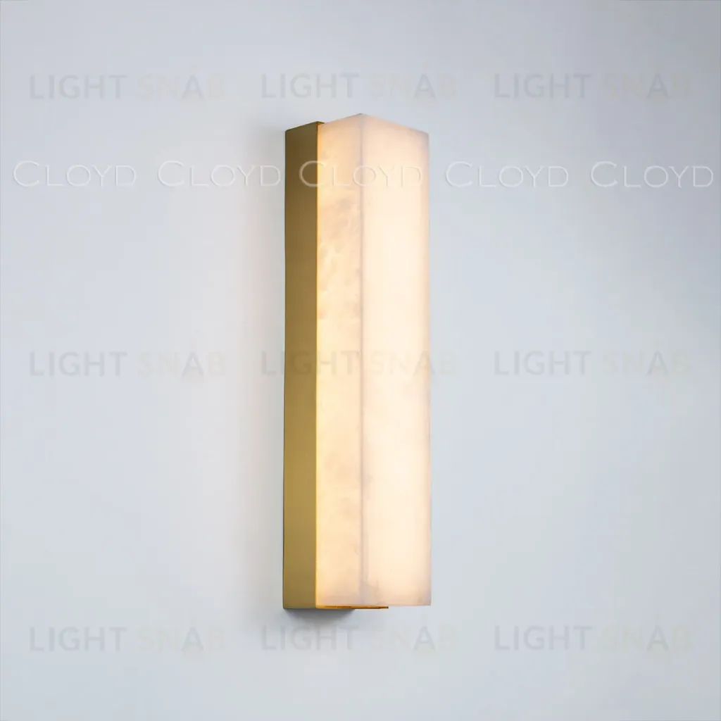  Бра Cloyd ISOKRAT-A W1 / выс. 37 см - алебастр - латунь (арт.20809)  20809