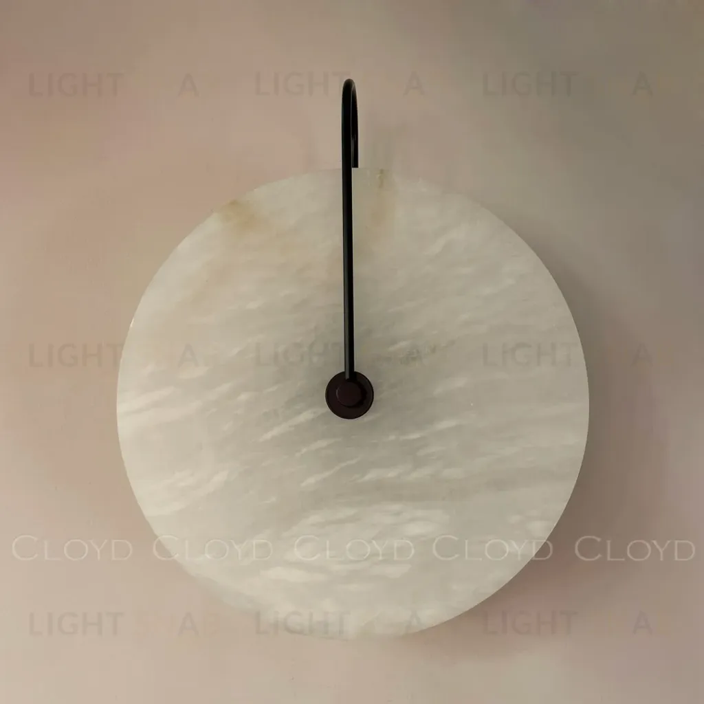  Бра Cloyd AXIOM-B W1 / Ø30 см - алебастр - черный (арт.20808)  20808