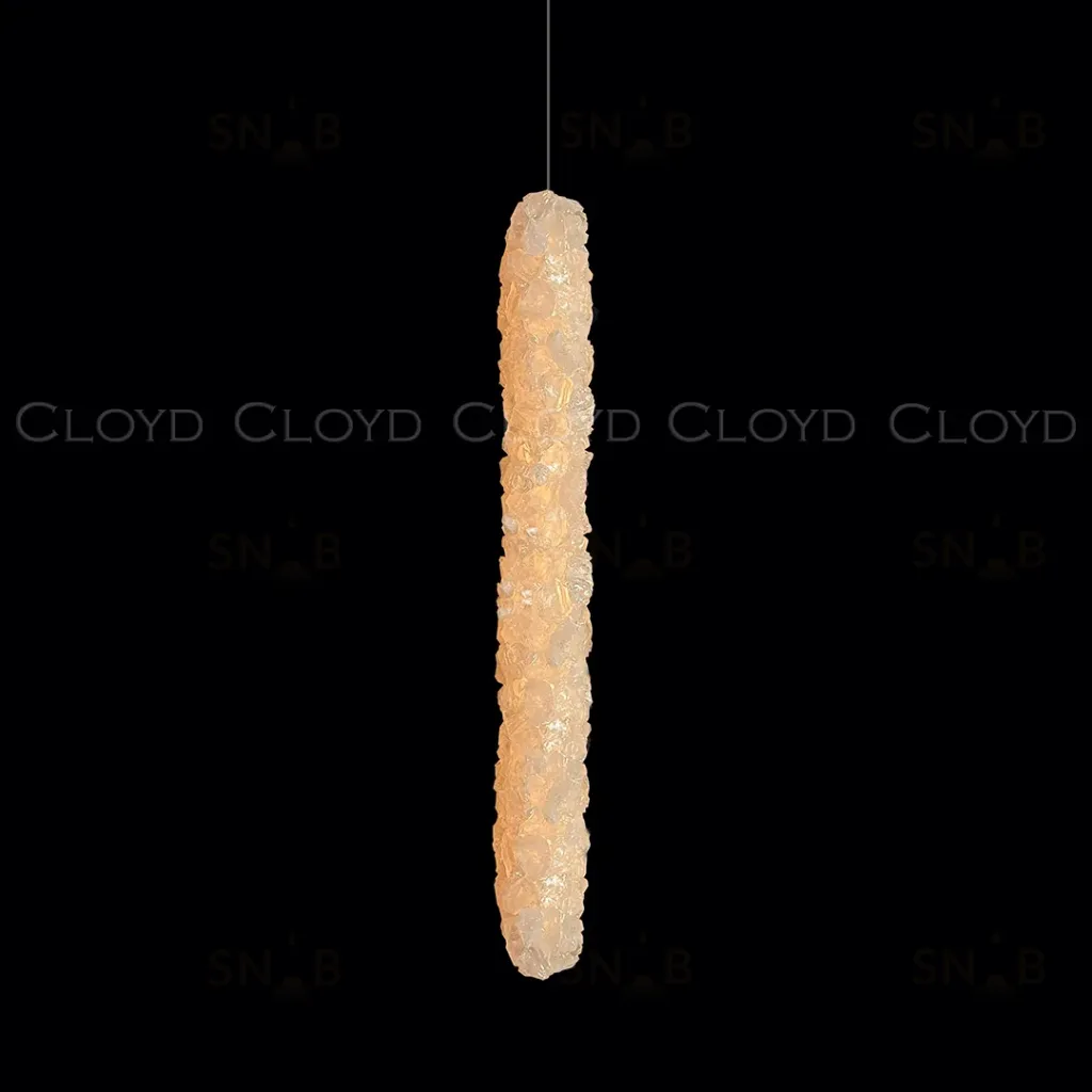  Подвесной светильник Cloyd NIXUS-C P1 / выс. 30 см - кварц - латунь (арт.12623)  12623