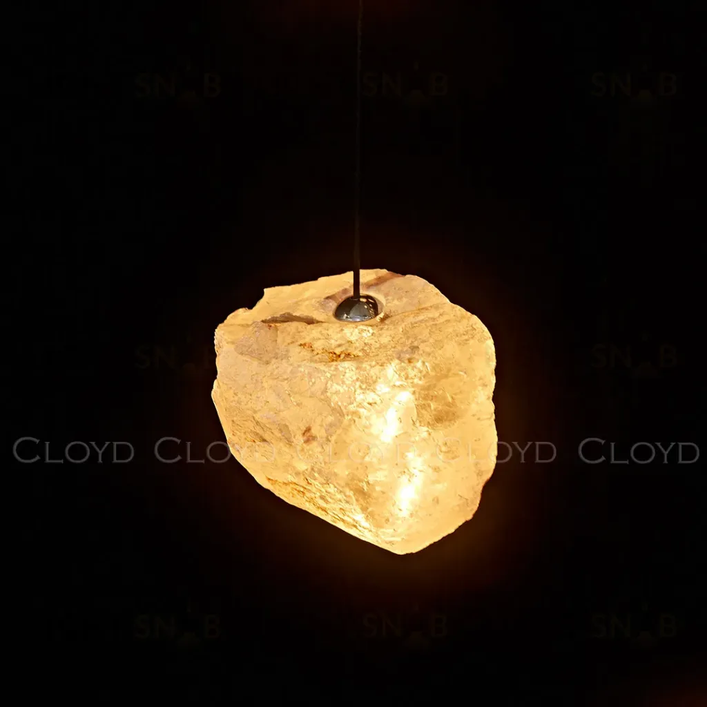  Подвесной светильник Cloyd NIXUS P1 / Ø8 см - кварц - латунь (арт.12624)  12624