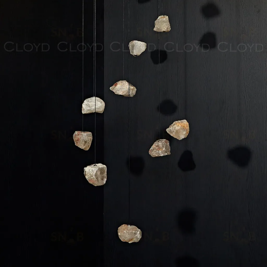  Подвесной светильник Cloyd NIXUS P1 / Ø8 см - кварц - латунь (арт.12624)  12624