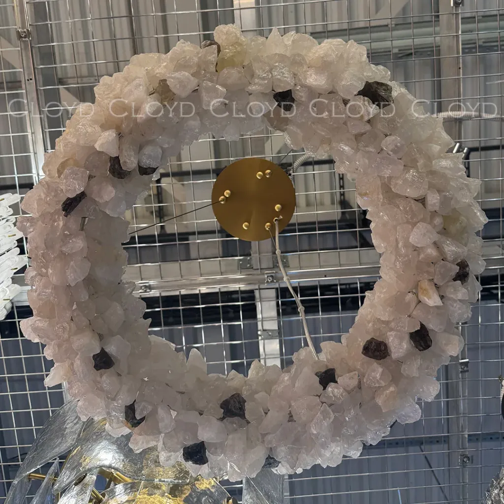  Люстра Cloyd EDEL-B C1 / Ø60 см - кварц - латунь (арт.12621)  12621