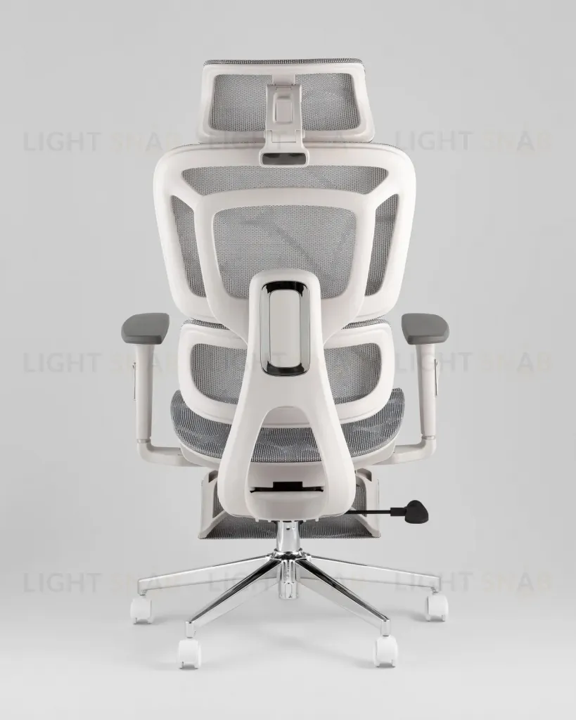 Кресло офисное TopChairs Nimbus белая сетка белый пластик УТ000043095