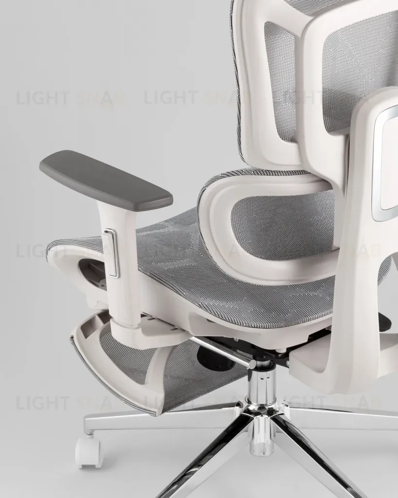 Кресло офисное TopChairs Nimbus белая сетка белый пластик УТ000043095