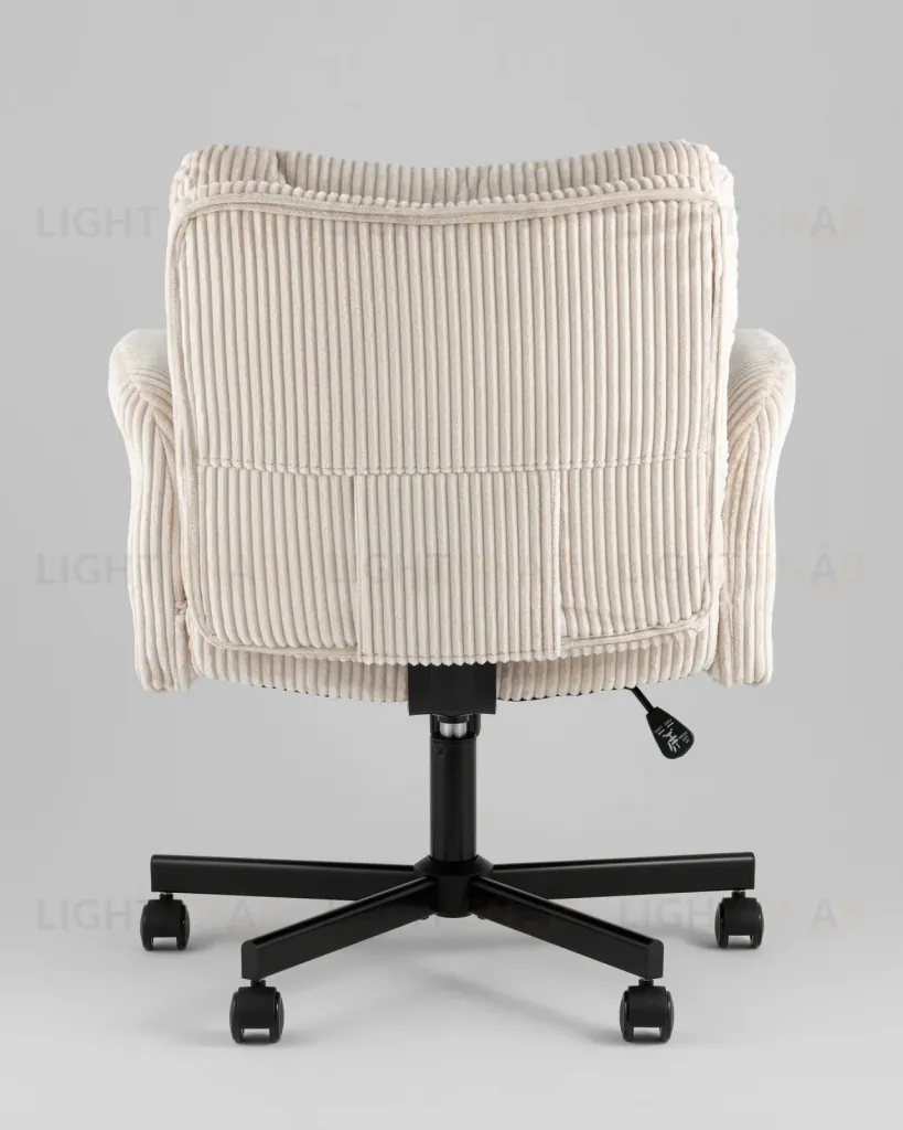 Кресло офисное TopChairs 6187 с откидными подлокотниками кремовый УТ000043098