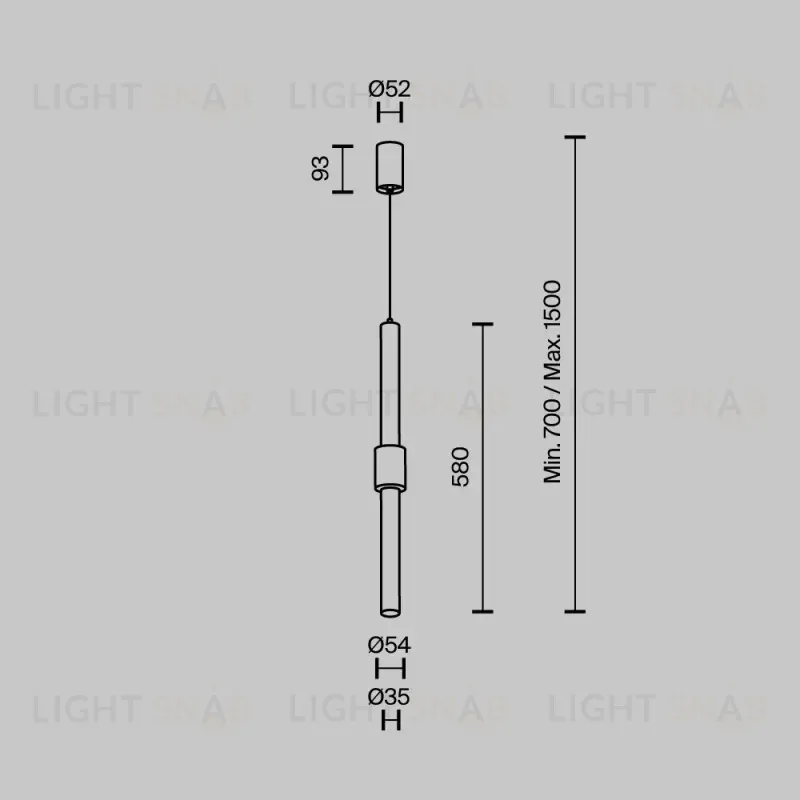 Подвесной светильник Maytoni P105PL-12W3K-B 