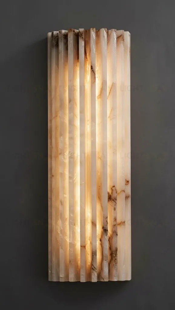 Настенный светильник DL-6485W 30cm Brass / White Alabaster DL-6485W/S