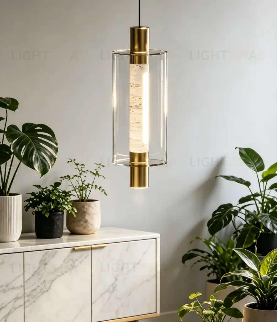 Подвесной светильник 26509P/1 Brass / Travertine 26509P/1 