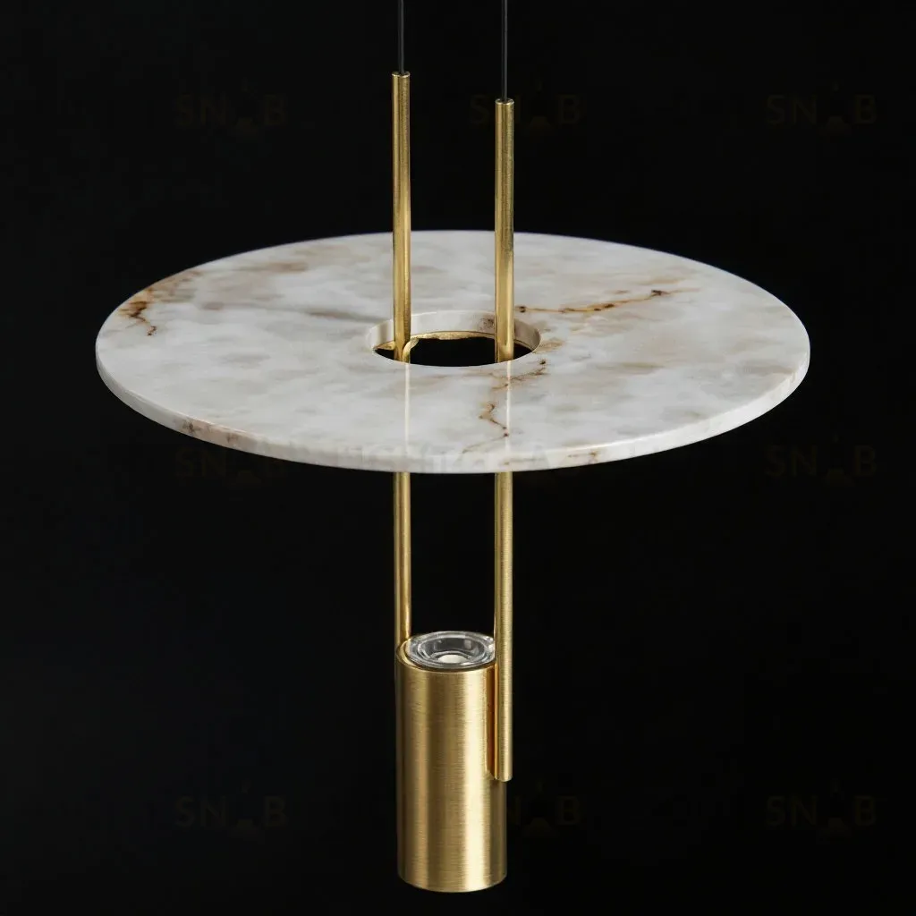 Подвесной светильник 26507P/1 Brass / White Alabaster 26507P/1