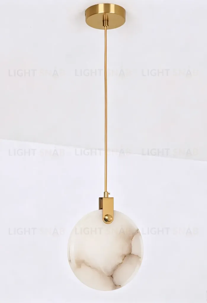 Подвесной светильник 11391P 25cm Brass / White Alabaster 11391P/250