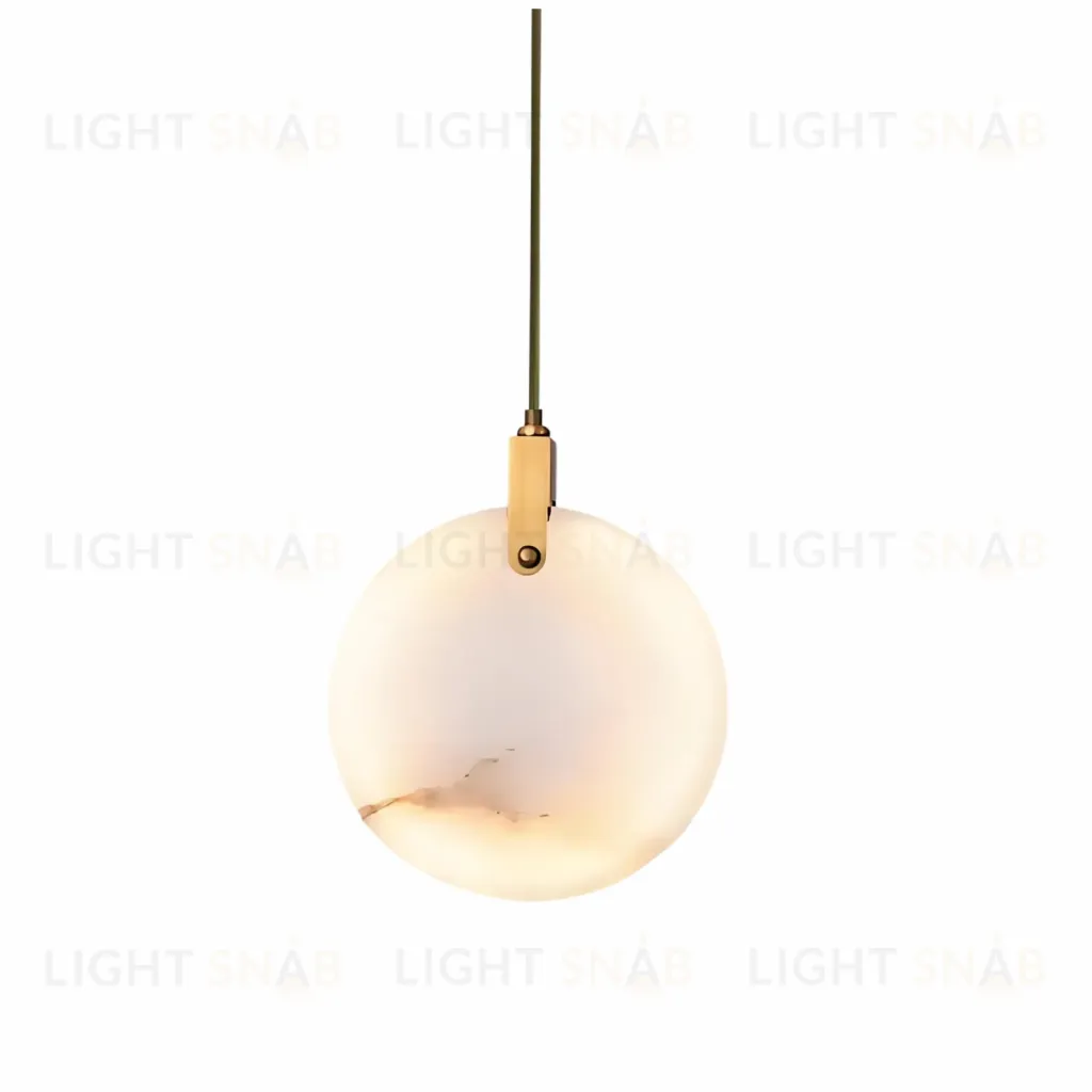 Подвесной светильник 11391P 15cm Brass / White Alabaster 11391P/150