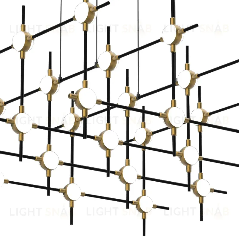 Люстра Molecular 30 black/gold MD18001067-30A  black/gold