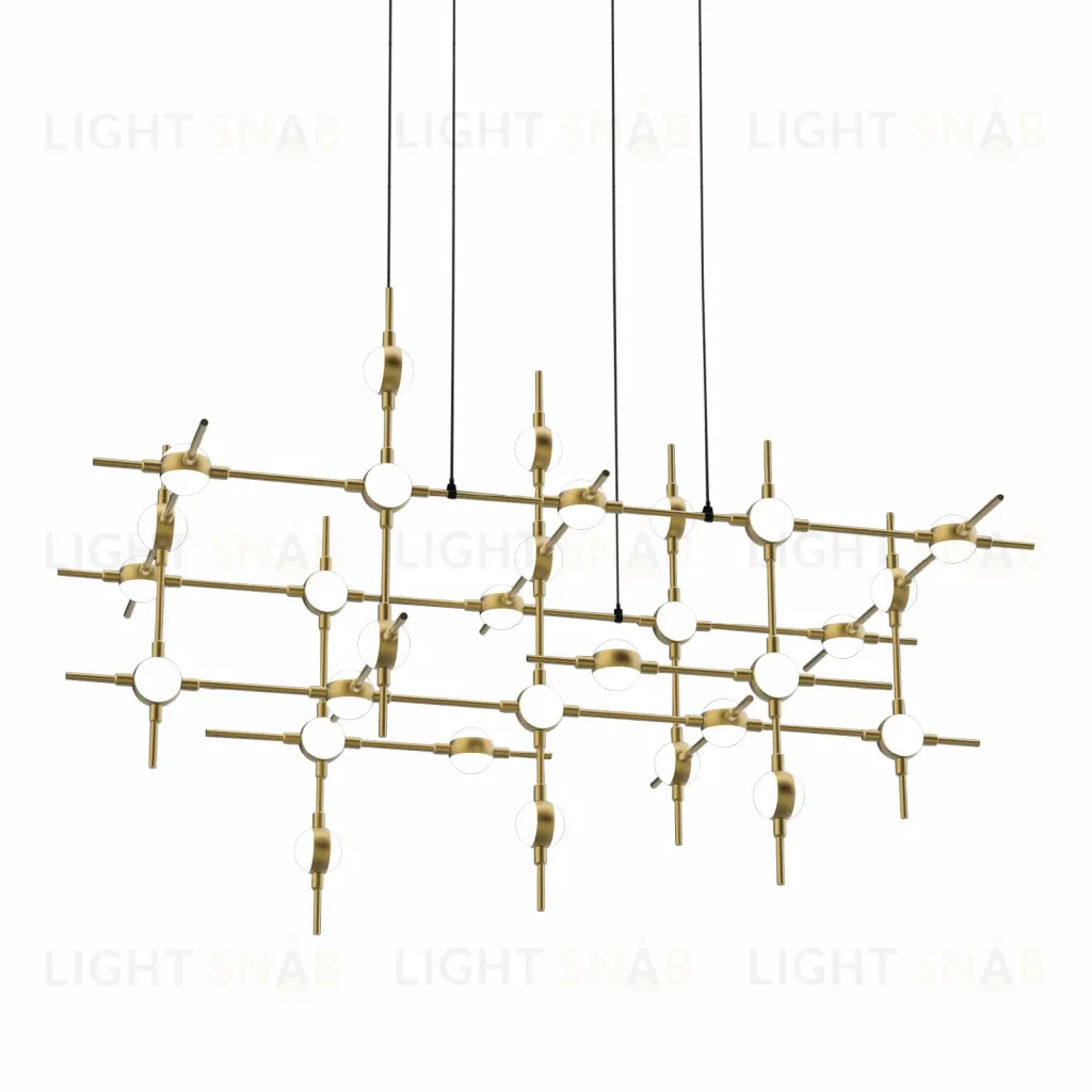 Люстра Molecular 30 black/gold MD18001067-30A  black/gold